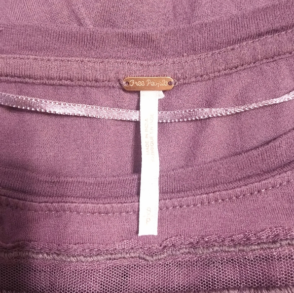 Free People Long Sleeve Seethrough Accent Size S/P - Picture 6 of 6